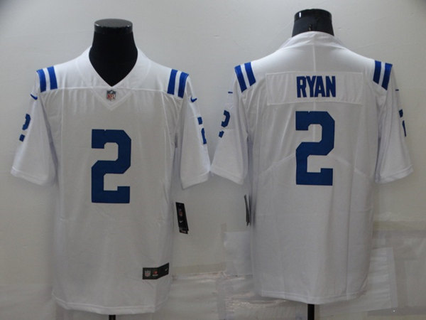 Men's Indianapolis Colts #2 Matt Ryan White Vapor Untouchable Limited Stitched Jersey